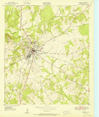 Crockett Texas Historical topographic map, 1:24000 scale, 7.5 X 7.5 Minute, Year 1951