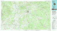 Crockett Texas Historical topographic map, 1:100000 scale, 30 X 60 Minute, Year 1985