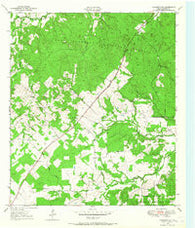 Crockett NE Texas Historical topographic map, 1:24000 scale, 7.5 X 7.5 Minute, Year 1950