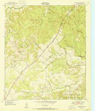 Crockett NE Texas Historical topographic map, 1:24000 scale, 7.5 X 7.5 Minute, Year 1951