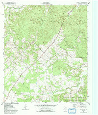 Crockett NE Texas Historical topographic map, 1:24000 scale, 7.5 X 7.5 Minute, Year 1950