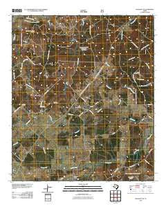Crockett NE Texas Historical topographic map, 1:24000 scale, 7.5 X 7.5 Minute, Year 2010