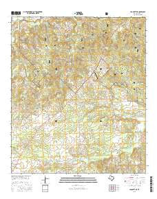 Crockett NE Texas Current topographic map, 1:24000 scale, 7.5 X 7.5 Minute, Year 2016