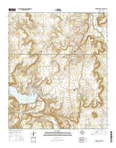 Crooked Creek Texas Current topographic map, 1:24000 scale, 7.5 X 7.5 Minute, Year 2016