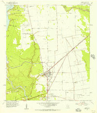Crosby Texas Historical topographic map, 1:24000 scale, 7.5 X 7.5 Minute, Year 1954