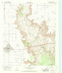 Crosbyton Texas Historical topographic map, 1:24000 scale, 7.5 X 7.5 Minute, Year 1966