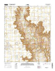 Crosbyton Texas Current topographic map, 1:24000 scale, 7.5 X 7.5 Minute, Year 2016