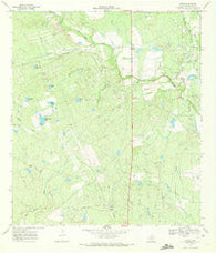 Cross Texas Historical topographic map, 1:24000 scale, 7.5 X 7.5 Minute, Year 1969