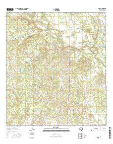 Cross Texas Current topographic map, 1:24000 scale, 7.5 X 7.5 Minute, Year 2016