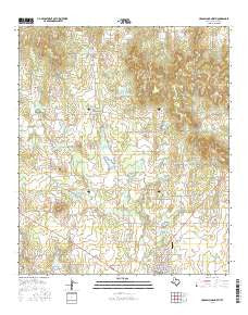 Cross Plains North Texas Current topographic map, 1:24000 scale, 7.5 X 7.5 Minute, Year 2016