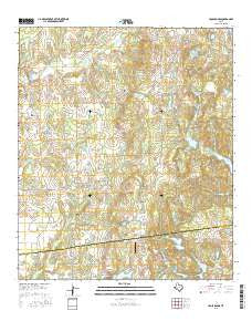 Cross Roads Texas Current topographic map, 1:24000 scale, 7.5 X 7.5 Minute, Year 2016