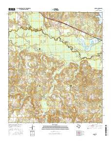 Crow Texas Current topographic map, 1:24000 scale, 7.5 X 7.5 Minute, Year 2016