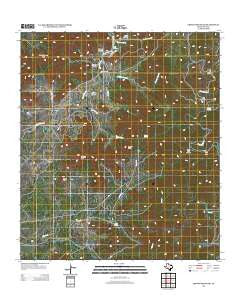 Crown Mountain Texas Historical topographic map, 1:24000 scale, 7.5 X 7.5 Minute, Year 2012