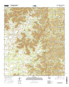 Crown Mountain Texas Current topographic map, 1:24000 scale, 7.5 X 7.5 Minute, Year 2016