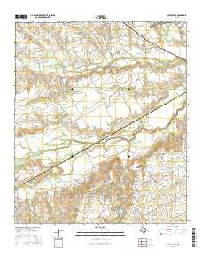 Cryer Creek Texas Current topographic map, 1:24000 scale, 7.5 X 7.5 Minute, Year 2016