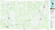 Crystal City Texas Historical topographic map, 1:100000 scale, 30 X 60 Minute, Year 1985