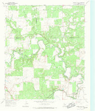 Crystal Falls Texas Historical topographic map, 1:24000 scale, 7.5 X 7.5 Minute, Year 1967