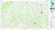 Cuero Texas Historical topographic map, 1:100000 scale, 30 X 60 Minute, Year 1985