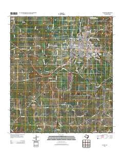 Cuero Texas Historical topographic map, 1:24000 scale, 7.5 X 7.5 Minute, Year 2013