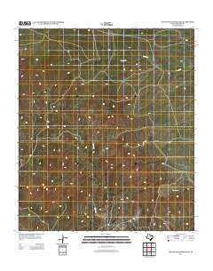Cuesta Del Burro East Texas Historical topographic map, 1:24000 scale, 7.5 X 7.5 Minute, Year 2012