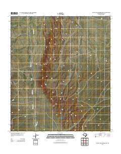 Cuesta Del Burro NW Texas Historical topographic map, 1:24000 scale, 7.5 X 7.5 Minute, Year 2012