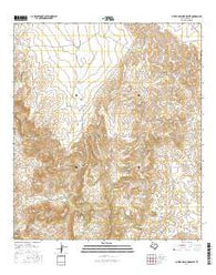 Cuesta Del Burro West Texas Current topographic map, 1:24000 scale, 7.5 X 7.5 Minute, Year 2016