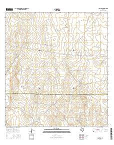 Cuevitas Texas Current topographic map, 1:24000 scale, 7.5 X 7.5 Minute, Year 2016