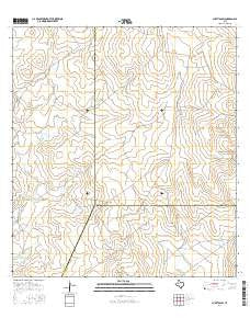Cuevitas SW Texas Current topographic map, 1:24000 scale, 7.5 X 7.5 Minute, Year 2016