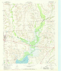 Culleoka Texas Historical topographic map, 1:24000 scale, 7.5 X 7.5 Minute, Year 1960
