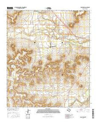 Cumbie Draw Texas Current topographic map, 1:24000 scale, 7.5 X 7.5 Minute, Year 2016