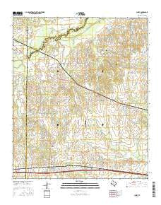 Cumby Texas Current topographic map, 1:24000 scale, 7.5 X 7.5 Minute, Year 2016