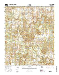 Cundiff Texas Current topographic map, 1:24000 scale, 7.5 X 7.5 Minute, Year 2016