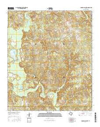 Cunningham Creek Texas Current topographic map, 1:24000 scale, 7.5 X 7.5 Minute, Year 2016