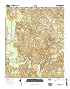 Cunningham Creek Texas Current topographic map, 1:24000 scale, 7.5 X 7.5 Minute, Year 2016