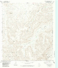 Cupola Mountain Texas Historical topographic map, 1:24000 scale, 7.5 X 7.5 Minute, Year 1983