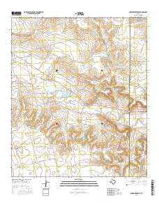 Currie Reservoir Texas Current topographic map, 1:24000 scale, 7.5 X 7.5 Minute, Year 2016