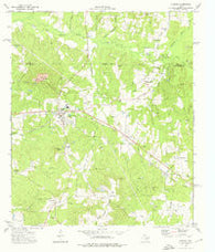 Cushing Texas Historical topographic map, 1:24000 scale, 7.5 X 7.5 Minute, Year 1973