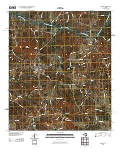 Cushing Texas Historical topographic map, 1:24000 scale, 7.5 X 7.5 Minute, Year 2010