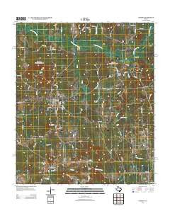 Cushing Texas Historical topographic map, 1:24000 scale, 7.5 X 7.5 Minute, Year 2013