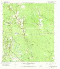 Cut and Shoot Texas Historical topographic map, 1:24000 scale, 7.5 X 7.5 Minute, Year 1959