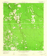 Cut and Shoot Texas Historical topographic map, 1:24000 scale, 7.5 X 7.5 Minute, Year 1959
