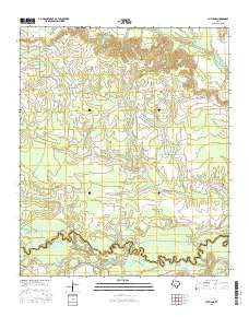Cuthand Texas Current topographic map, 1:24000 scale, 7.5 X 7.5 Minute, Year 2016