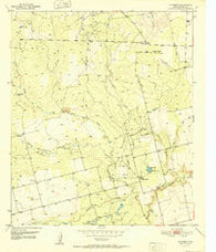 Cuthbert Texas Historical topographic map, 1:24000 scale, 7.5 X 7.5 Minute, Year 1952