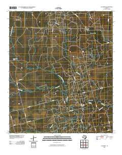 Cuthbert Texas Historical topographic map, 1:24000 scale, 7.5 X 7.5 Minute, Year 2010