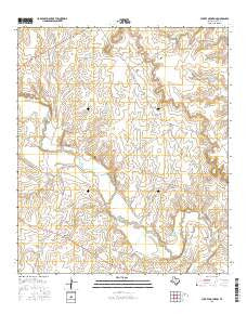 Cutoff Mountain Texas Current topographic map, 1:24000 scale, 7.5 X 7.5 Minute, Year 2016