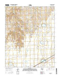 Cuyler Texas Current topographic map, 1:24000 scale, 7.5 X 7.5 Minute, Year 2016