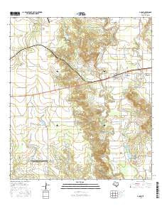 D'Hanis Texas Current topographic map, 1:24000 scale, 7.5 X 7.5 Minute, Year 2016