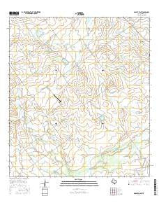 Dabney Tank Texas Current topographic map, 1:24000 scale, 7.5 X 7.5 Minute, Year 2016