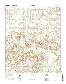 Dads Corner Texas Current topographic map, 1:24000 scale, 7.5 X 7.5 Minute, Year 2016