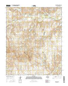 Dads Creek Texas Current topographic map, 1:24000 scale, 7.5 X 7.5 Minute, Year 2016